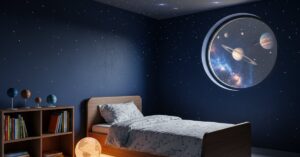 Inspiracje na pokój dziecka z motywem kosmosu 2026: Gwiazdy!